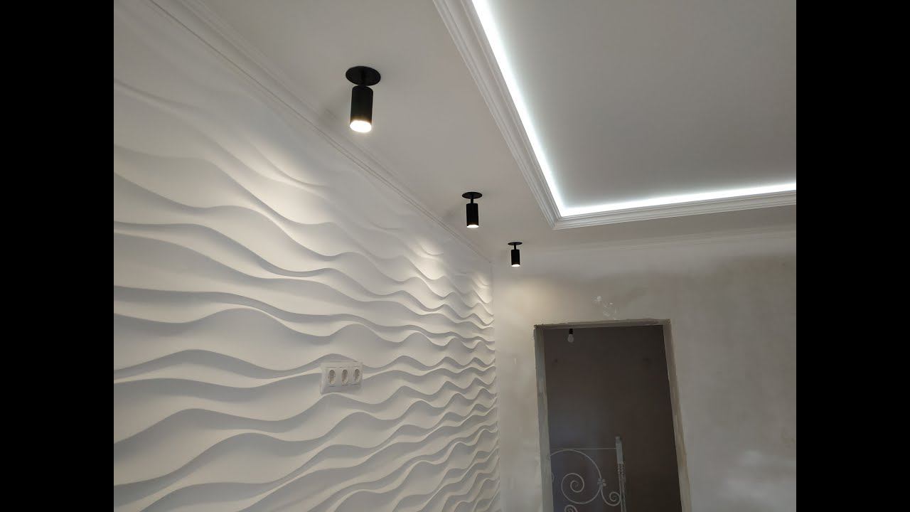 ОЧЕНЬ КРАСИВО 3D Панели для Стен + Гипсокартонный Потолок с подсветкой смотреть онлайн