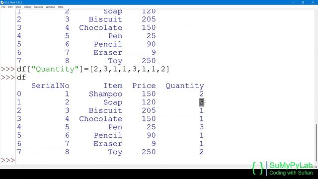 How to add rows and columns to a pandas DataFrame | SuMyPyLab смотреть онлайн