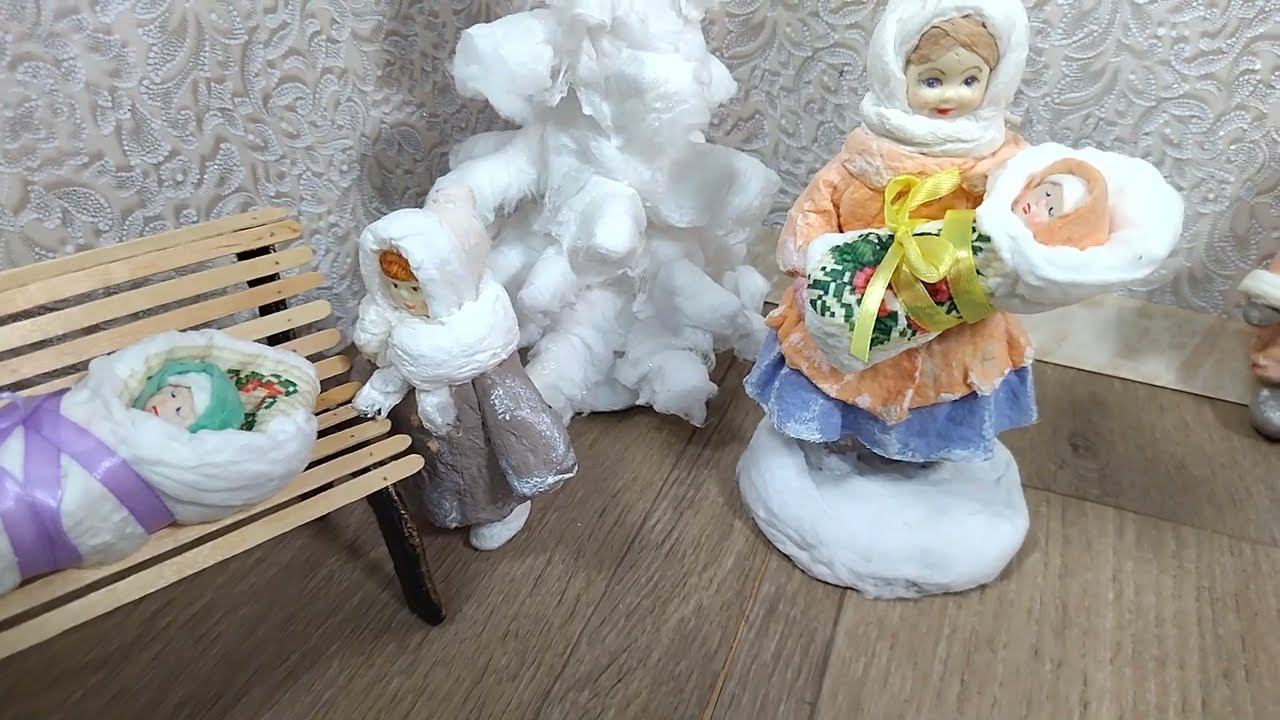 Делаем скамеечку для ватных игрушек смотреть онлайн