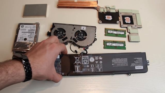 Разбор, очистка ноутбука. Lenovo legion. смотреть онлайн