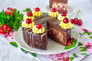 КАК ПРИГОТОВИТЬ ТОРТ ПЬЯНАЯ ВИШНЯ КЛАССИЧЕСКИЙ