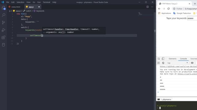 Vue.js 2 darija - 6- Watchers смотреть онлайн