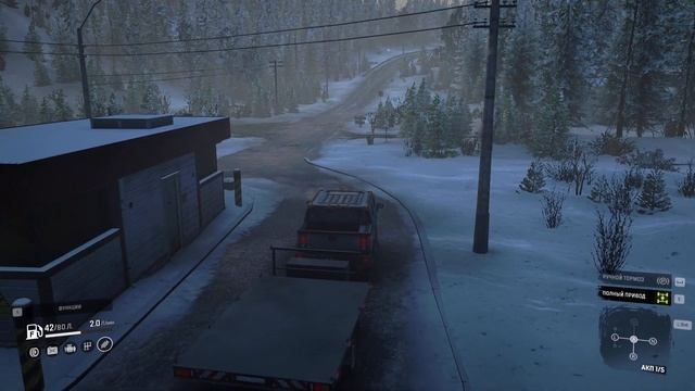 SnowRunner - Прохождение доп. Состязания ( Перевод сотрудника ) Alaska, USA - Challenging game mode смотреть онлайн