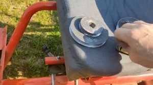 Новые шкивы на косилку заря