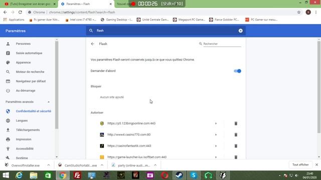 activer flash player dans google chrome sur ordinateur / to active flash player on google chrome pc смотреть онлайн