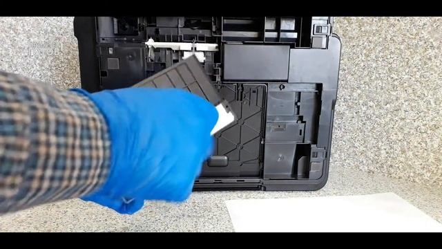 Замена памперса Epson L220, L222, L210, L350, L362, L486 Инструкция смотреть онлайн