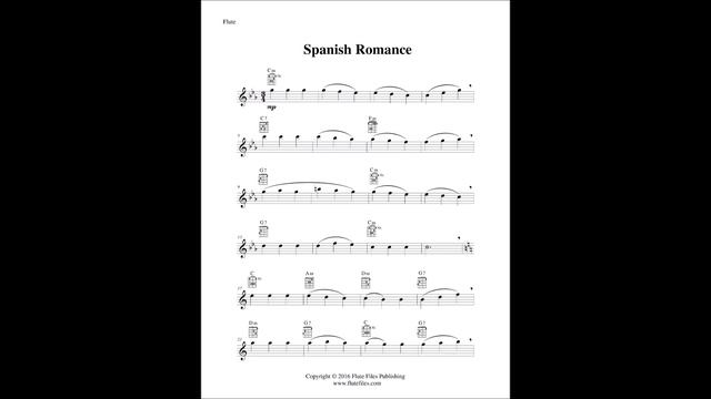 Spanish Romance - Flute Solo and Guitar смотреть онлайн