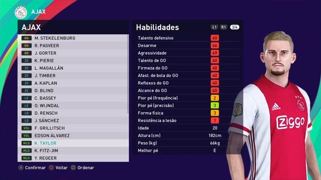 Ajax 100% atualizado PES 2021 - PS4 смотреть онлайн