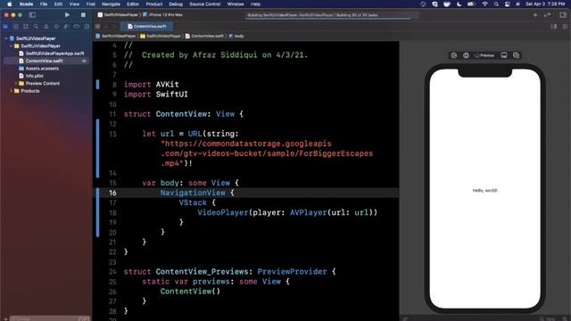 SwiftUI 2.0 Video Player (Xcode 12, 2021, Swift 5) - iOS Development смотреть онлайн