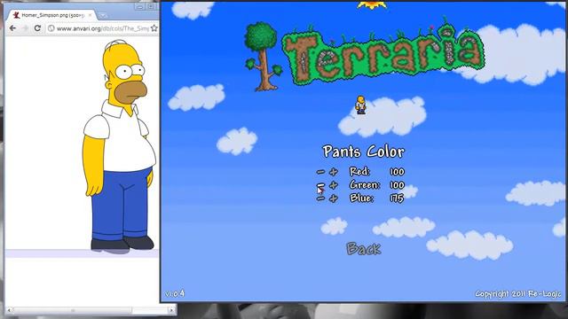 Terraria-How to make Homer Simpson смотреть онлайн