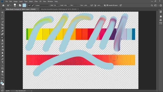 Mixer Brush Tool #23 Photoshop complete Course смотреть онлайн