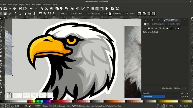 Create Eagle Logo. Made in Inkscape (Speed Art) смотреть онлайн