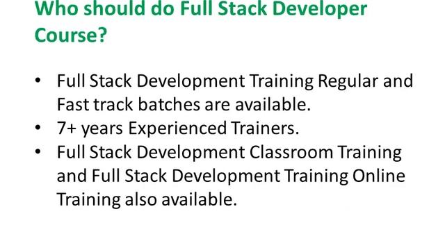 Full Stack Developer Course in Hyderabad смотреть онлайн
