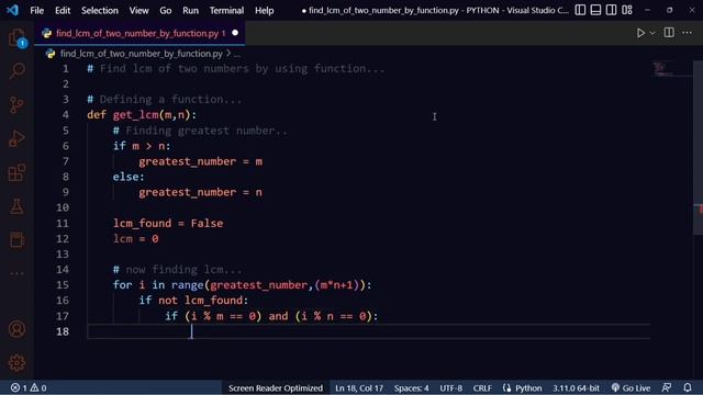 Find LCM in python by using function | find LCM in python | find LCM in python | function in python смотреть онлайн