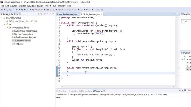 How to reverse a String in JAVA| Java Interview questions and answers смотреть онлайн