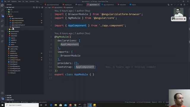 5. Checking the angular project execution process how it gets loaded and started. смотреть онлайн