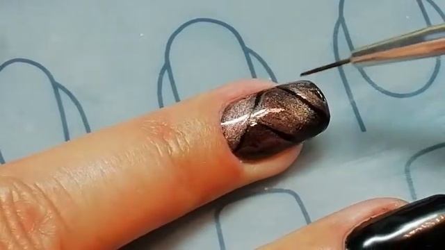 Маникюр гель-лаком кошачий глаз/Френч гель-лаком кошачий глаз/ смотреть онлайн