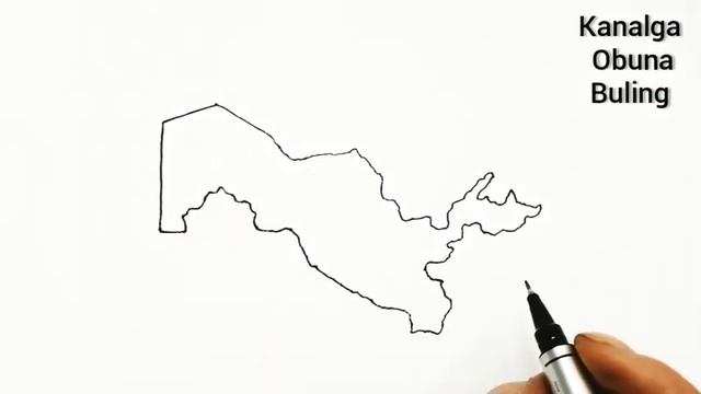 Rasm Chizish|Uzbekiston Respublikasi Xaritasini Rasmini Chizish/Как нарисовать карта Узбекистан
