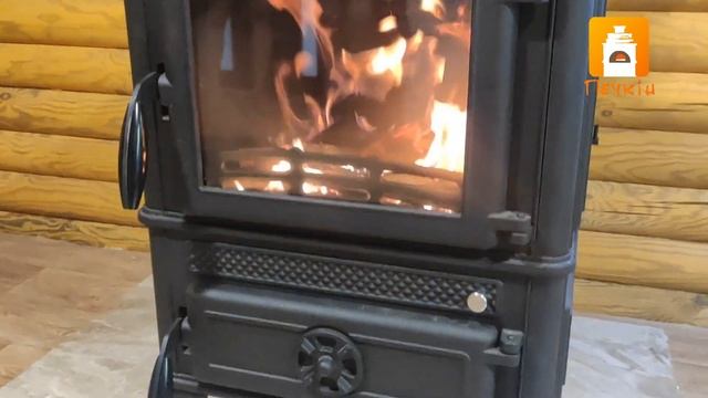 Печь-камин Fireway Dacha (черный) смотреть онлайн