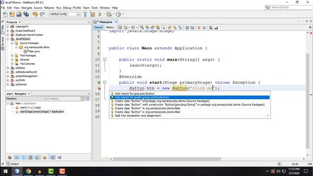 JavaFX Tutorial for Beginners 3 - First JavaFX Application смотреть онлайн
