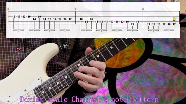 #57 Dorien scale - Chained 3 note pattern смотреть онлайн