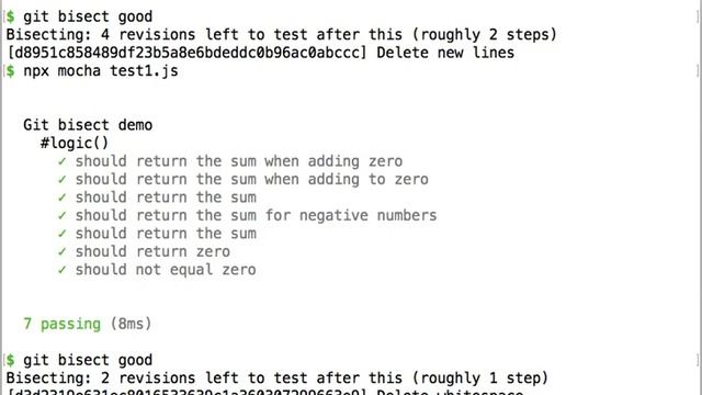 Git-bisect demo смотреть онлайн