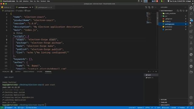 #1. Electron React Desktop App Bangla Tutorial. смотреть онлайн
