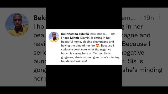 Minnie Dlamini body shamed on Twitter смотреть онлайн