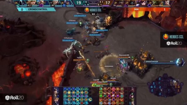 Турнир по HOTS [HeroesCCL by Roll20]. Матч 3: Crowdcontrol vs 30k