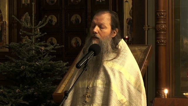 "Богомладенец Иисус почивает в вертепе нашего сердца". Проповедь прот. Артемия Владимирова. 120122. смотреть онлайн