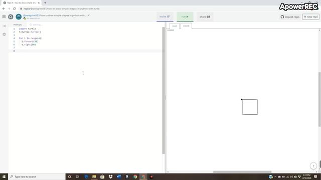 How To Draw Simple Shapes In Python With Turtle смотреть онлайн