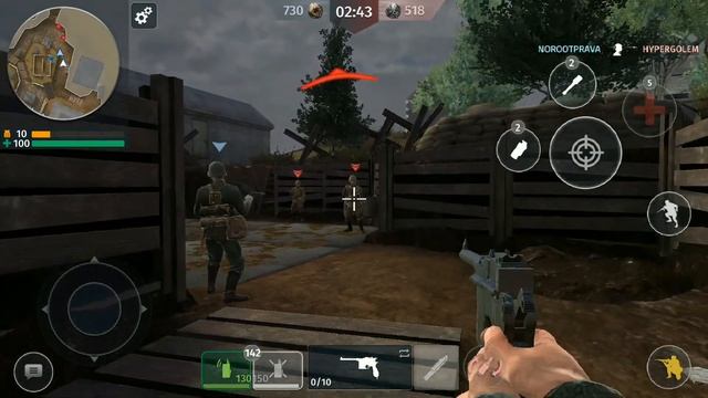 World War 2 Battle Combat gameplay video - Normandy Map смотреть онлайн