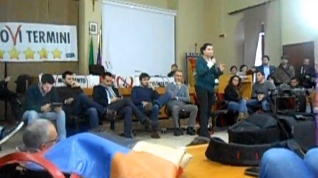 Loredana Lupo movimento 5 stelle ParlamenTour Termini Imerese 09/02/2014 смотреть онлайн