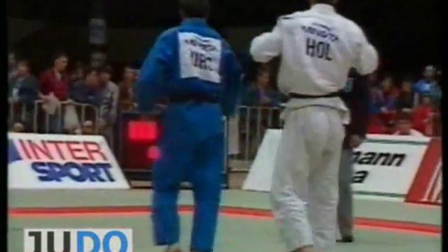 JUDO 1991 European Championships: Givi Gaurgashvili (RUS) - Theo Meijer (NED)