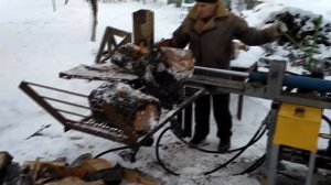 Гідравлічний дровокол на ДВЗ 6.5 к.с., НШ-10,  Р80-3\1-222  Гидравлический дровокол