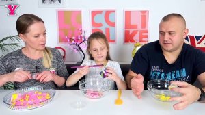 Кто соберет  Слайм Одного Цвета Слайм Челлендж Чао Юля