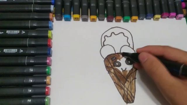 как можно нарисовать мороженое смотреть онлайн