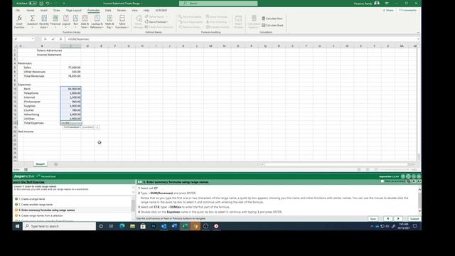 Excel Lesson 7a Creating Named Ranges смотреть онлайн