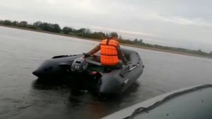 Лодка Hunter 390 / Sea Pro 9.9 первый спуск на воду.