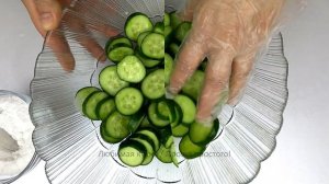 ☑️ЭТОТ САЛАТ ИЗ СВЕЖИХ ОГУРЦОВ СМЕТУТ СО СТОЛА ЗА СЧИТАННЫЕ СЕКУНДЫ‼️ И БУДУТ ПРОСИТЬ ЕЩЕ! ?