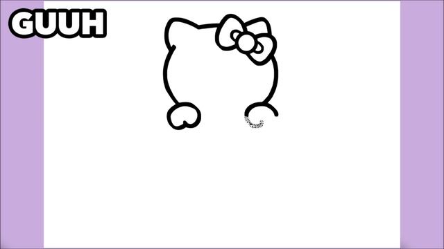 HOW TO DRAW HELLO KITTY WITH HEART смотреть онлайн