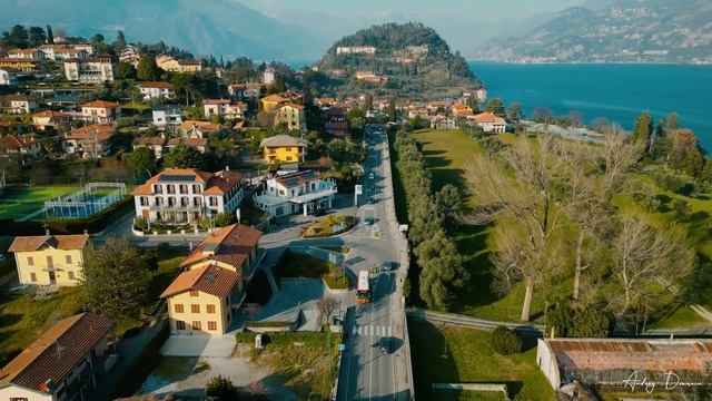 Lago di Como Italy Bellagio by drone ?? [4K] italy skyline смотреть онлайн