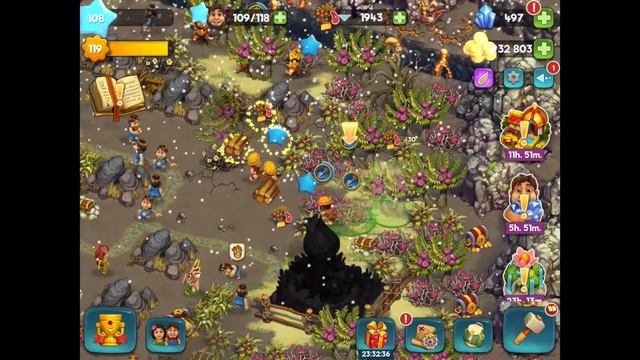 Tribez level 108 - Snowing on Murlod Island - Solved the problem - Blockages - Bridge repair - New смотреть онлайн