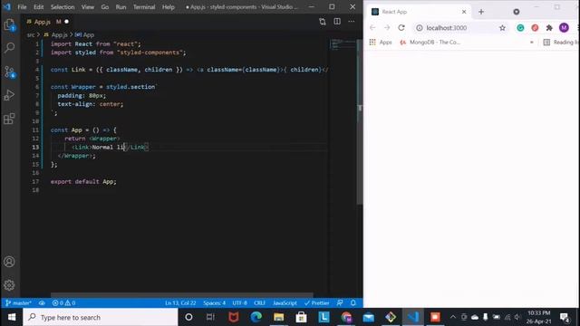 Styling any Components | Styled Components in React смотреть онлайн