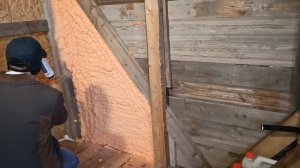 мой опыт с напыляемым утеплителем