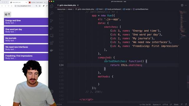 Sort List & Grid Views with Vue JS смотреть онлайн