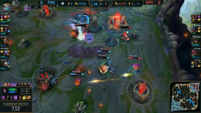 Fnatic (Broxah Elise) VS SPY (Sencux Cassiopeia) Game 1 Highlights - 2017 EU LCS Summer W5D1 смотреть онлайн