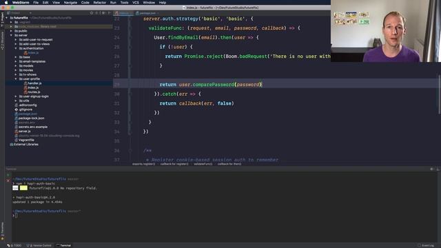hapi Tutorial — Basic Authentication With Username and Password смотреть онлайн