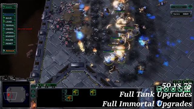 100 SIEGE TANKS vs 170 IMMORTALS! (STARCRAFT 2) смотреть онлайн