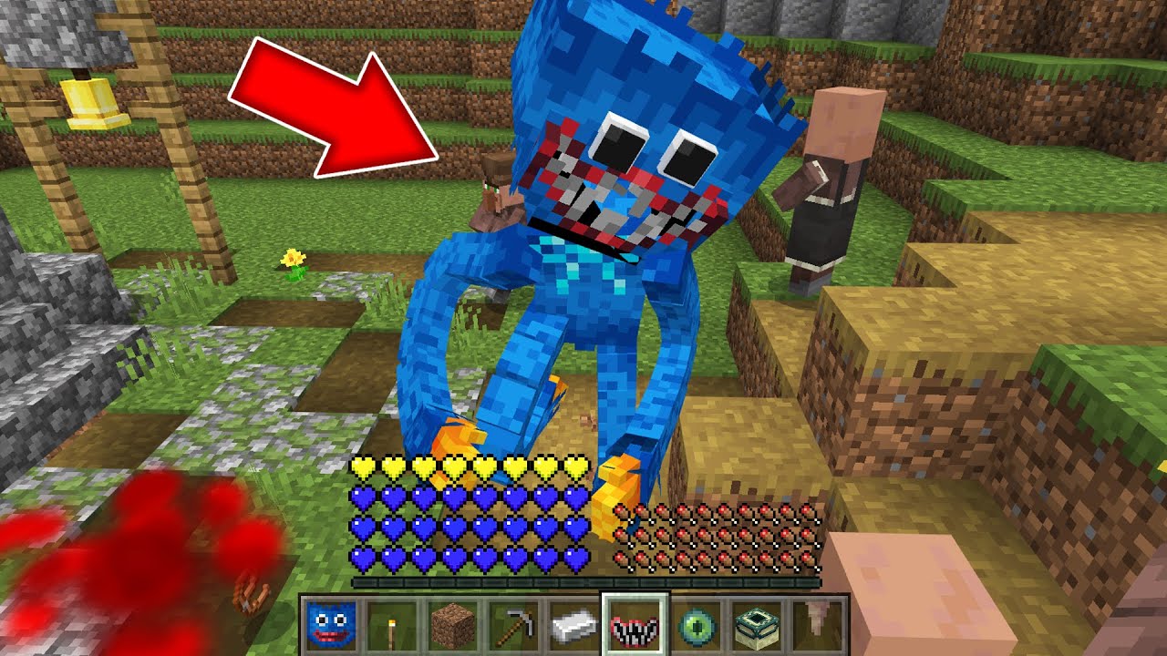 Как играть за ХАГИ ВАГИ в майнкрафт ? Превращения HUGGY WUGGY POPPY PLAYTIME MINECRAFT